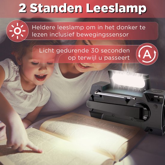 Notfallradio - Multifunktional mit 4000mAh Powerbank und Taschenlampe