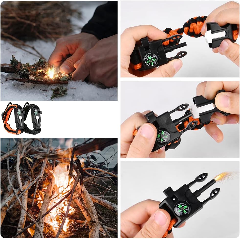 Multifunktionales Armband – 5-in-1 Survival-Werkzeug für Outdoor-Abenteuer