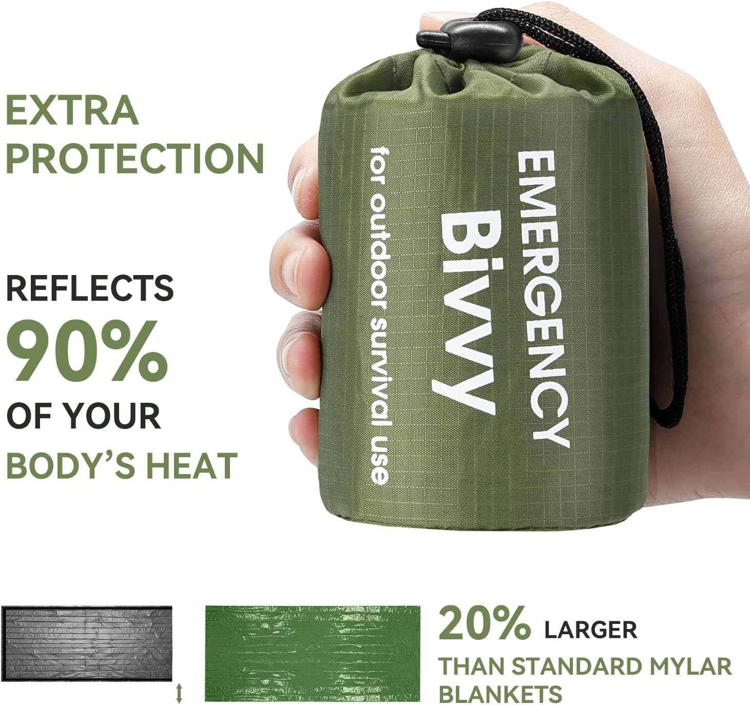 Notfall-Schlafsack – Wasserdichter Schlafsack für Survival