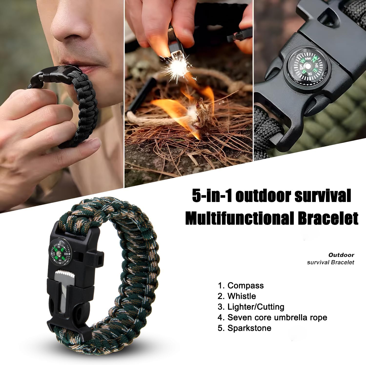 Paracord Armband – Starkes Survival-Armband für Outdoor-Abenteuer