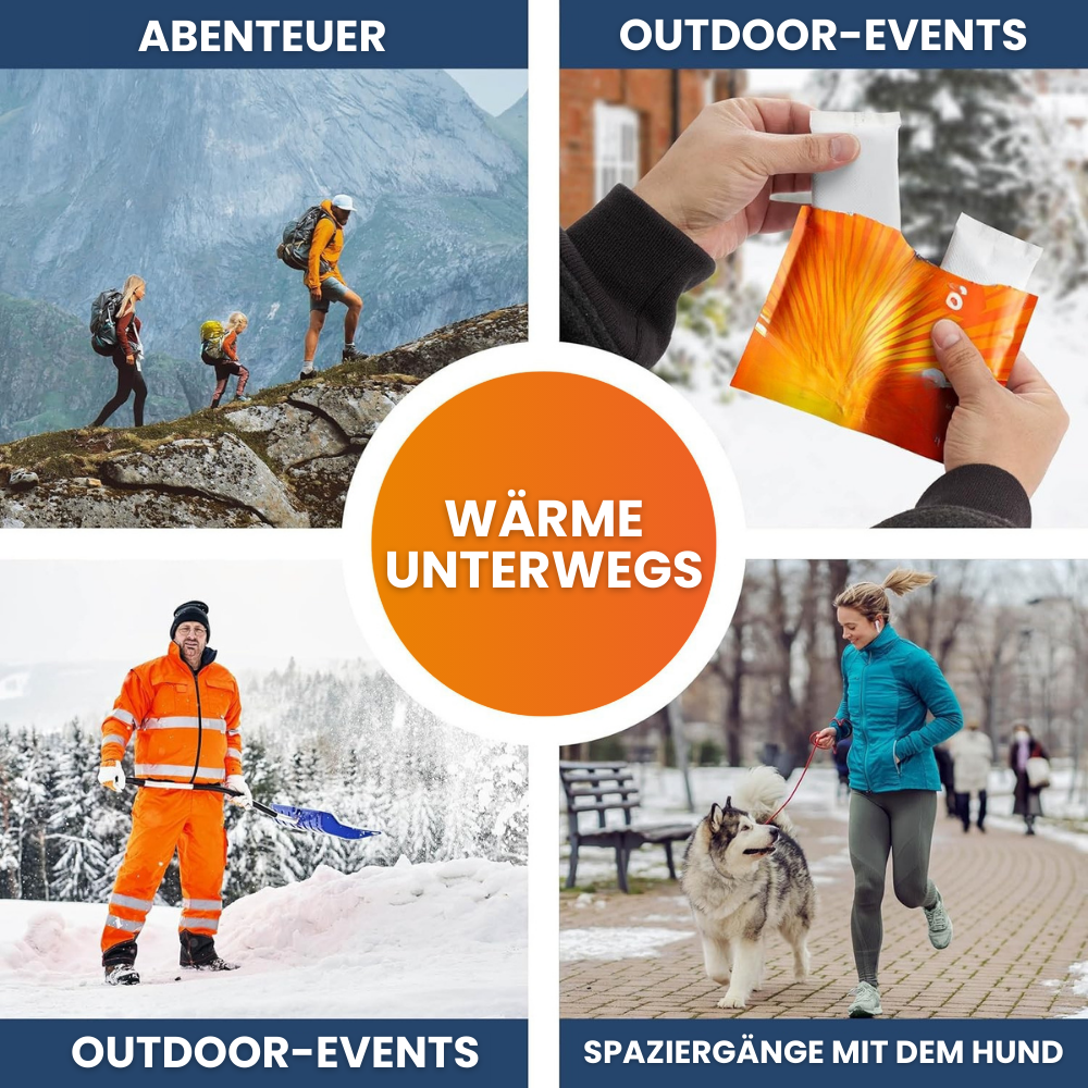 Thermopad Handwärmer – Tragbare und langanhaltende Wärme - 12 Stunden Heizzeit