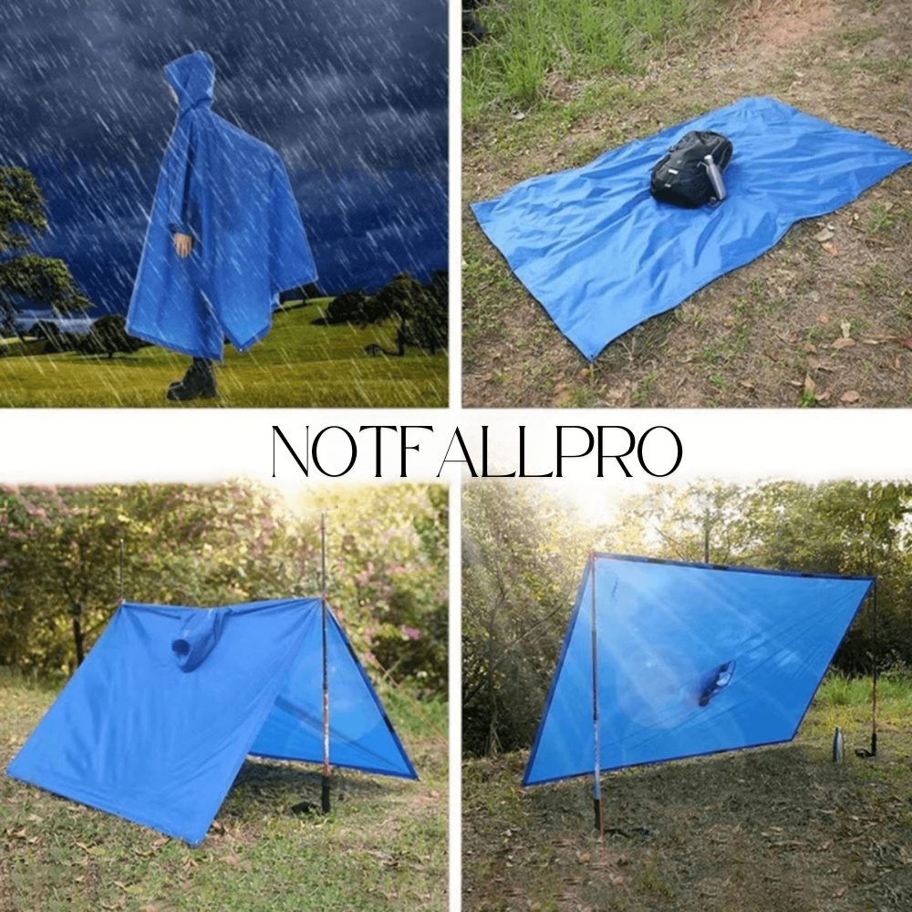 Leichter Regenponcho – Wasserdicht, Atmungsaktiv & Multifunktional