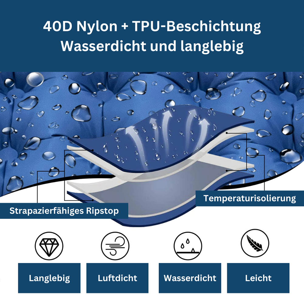 Ultraleichte Isomatte für Outdoor-Abenteuer - Komfort & Vielseitigkeit