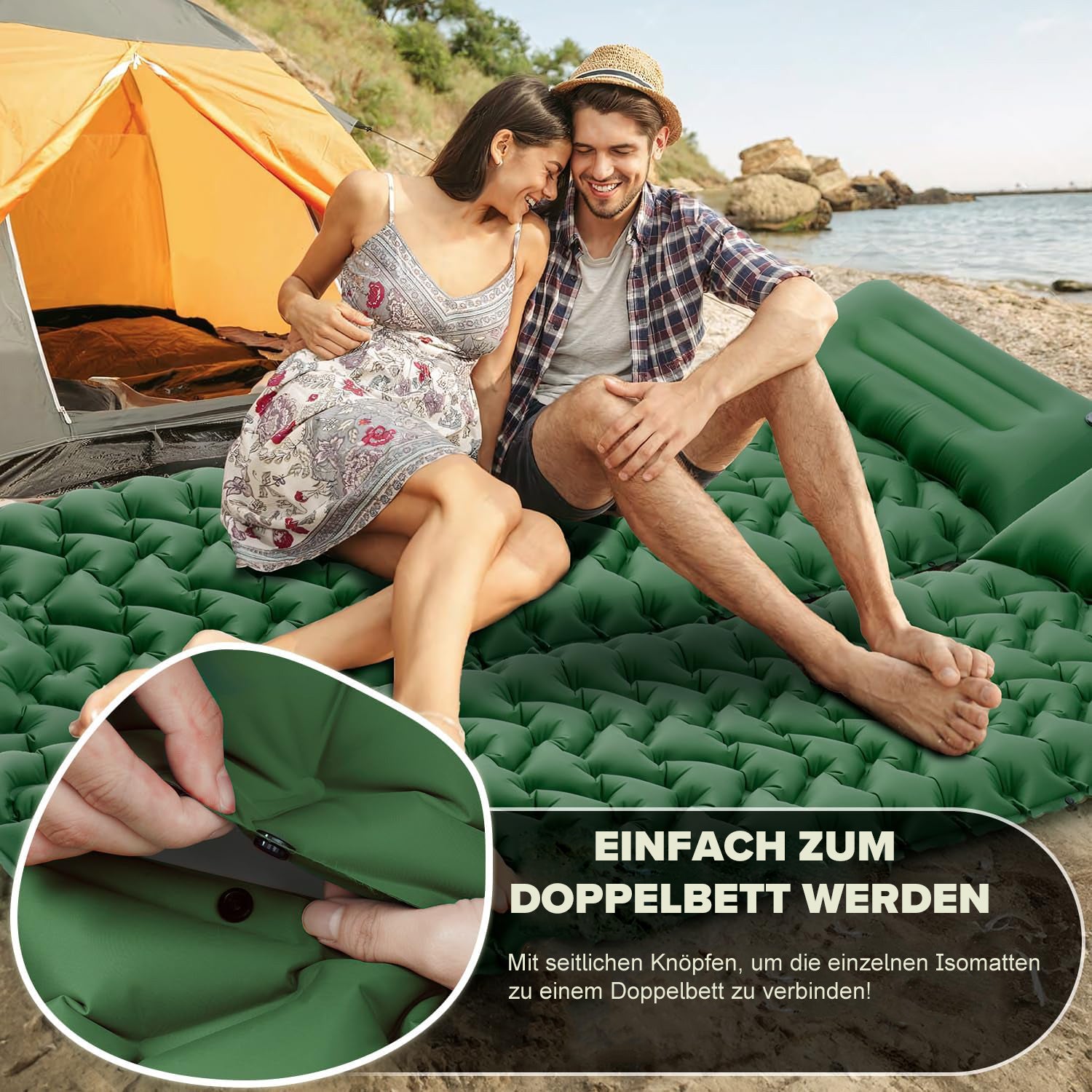 Ultraleichte Isomatte für Outdoor-Abenteuer - Komfort & Vielseitigkeit