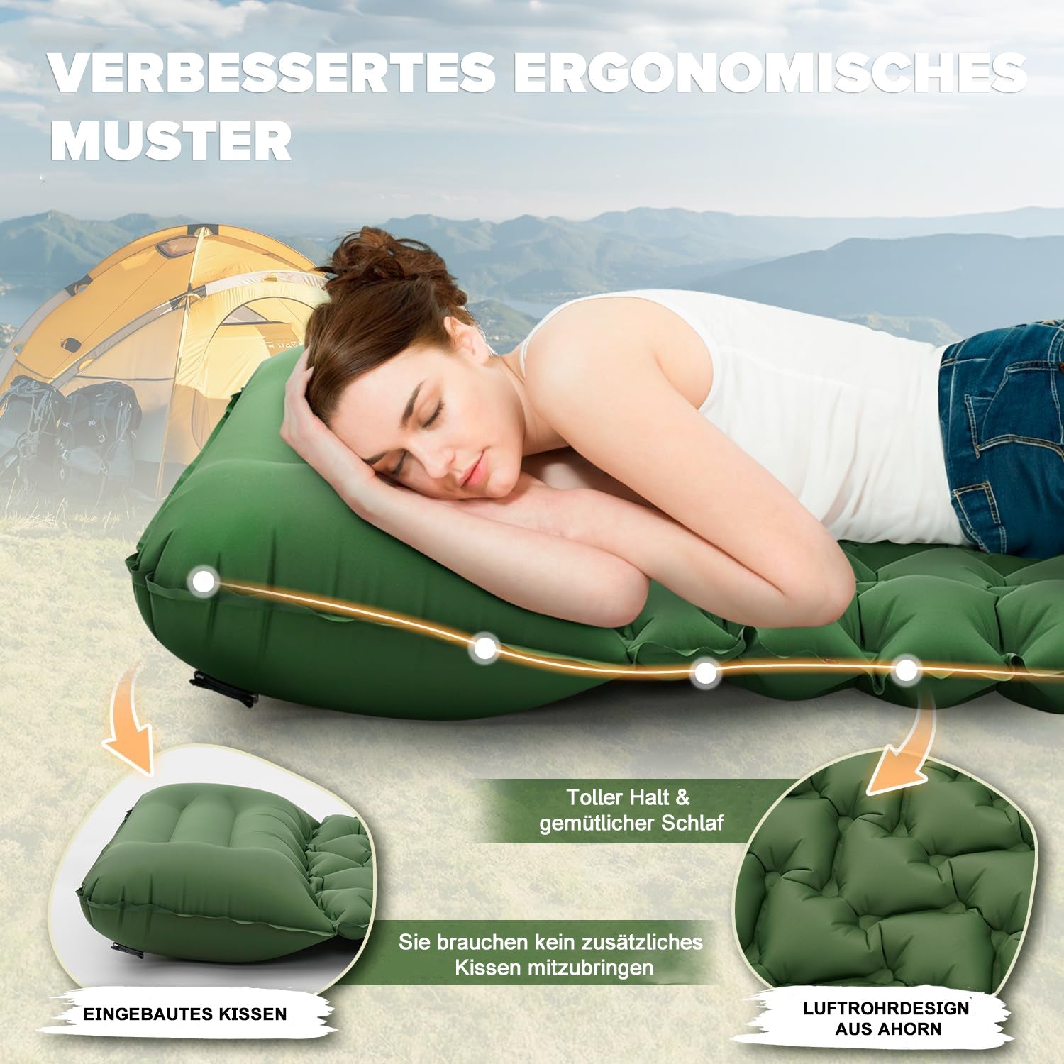 Ultraleichte Isomatte für Outdoor-Abenteuer - Komfort & Vielseitigkeit