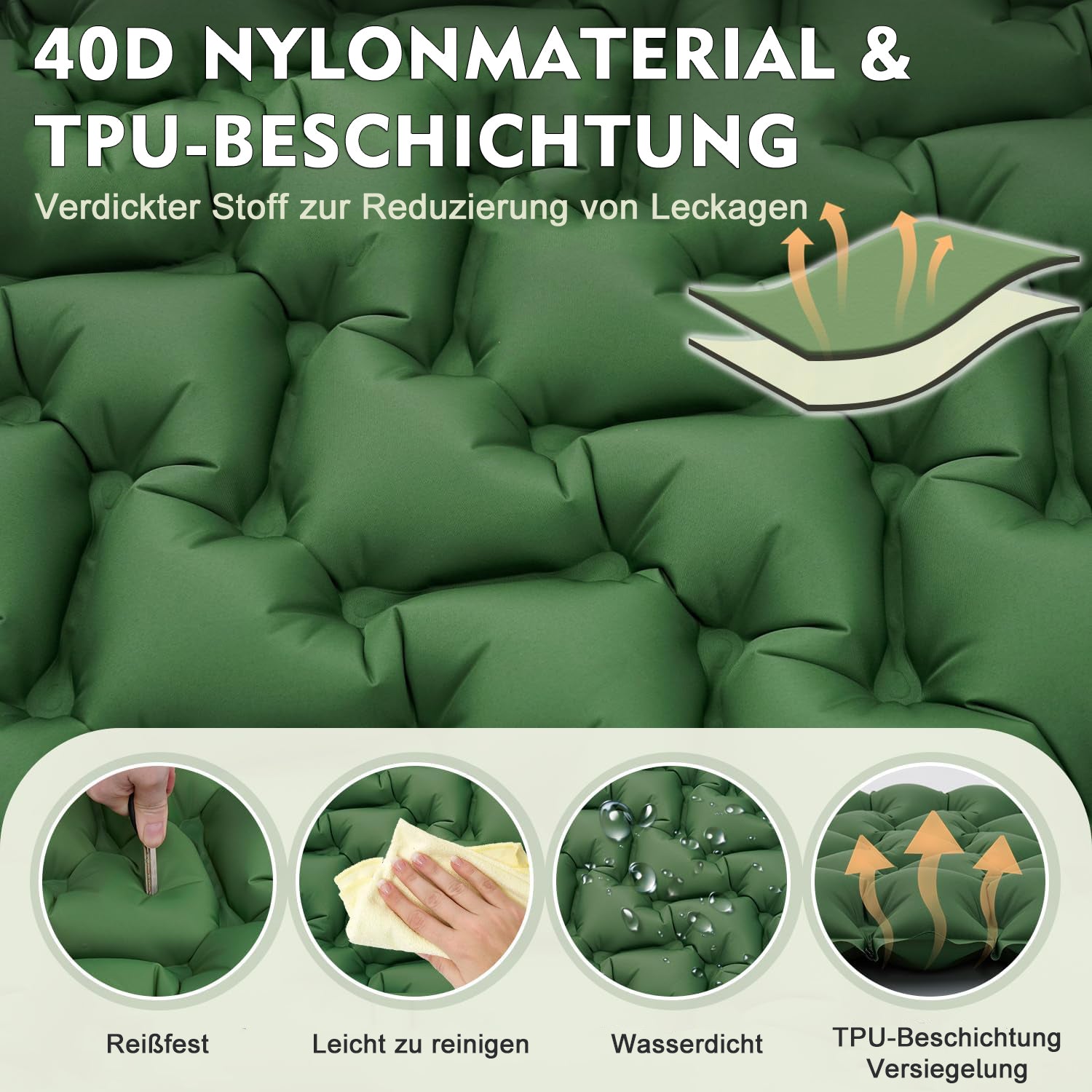 Ultraleichte Isomatte für Outdoor-Abenteuer - Komfort & Vielseitigkeit