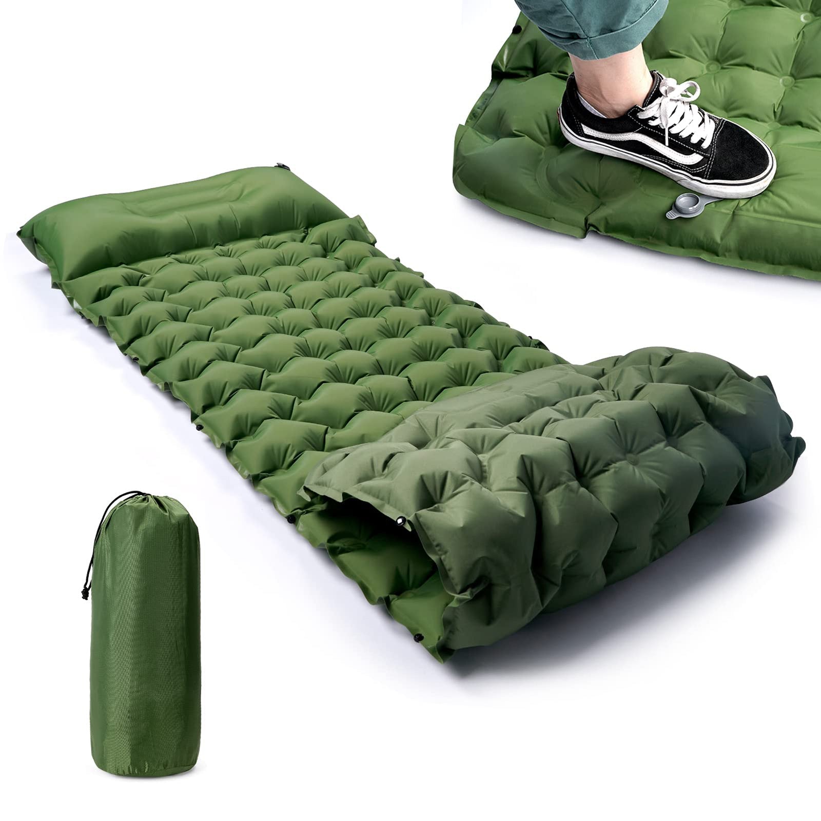 Selbstaufblasbare Isomatte für Camping | Ergonomische Isomatte