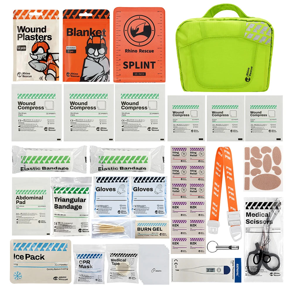 RHINO RESCUE Professionelles Erste-Hilfe-Set – Pro- und Basic-Paket