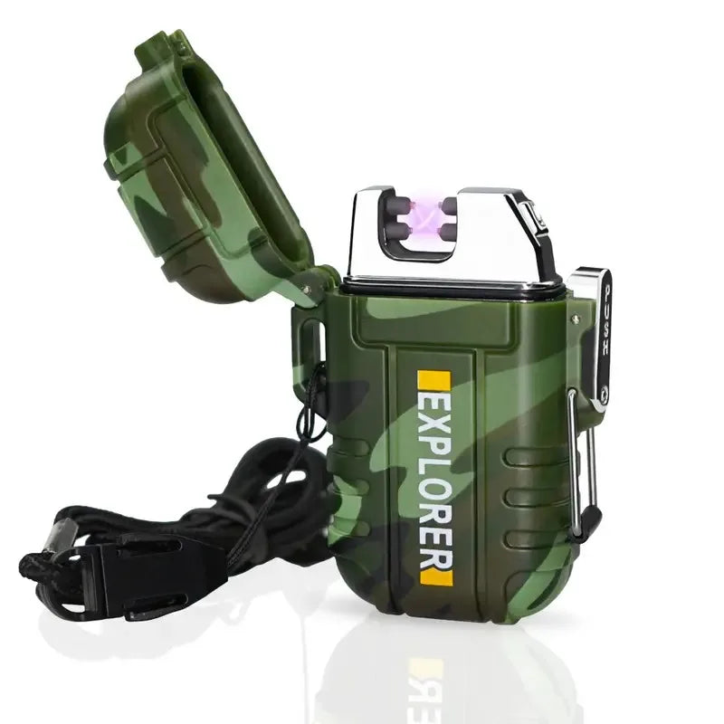 Bogen Feuerzeug – Winddicht, Wasserdicht & USB Wiederaufladbar