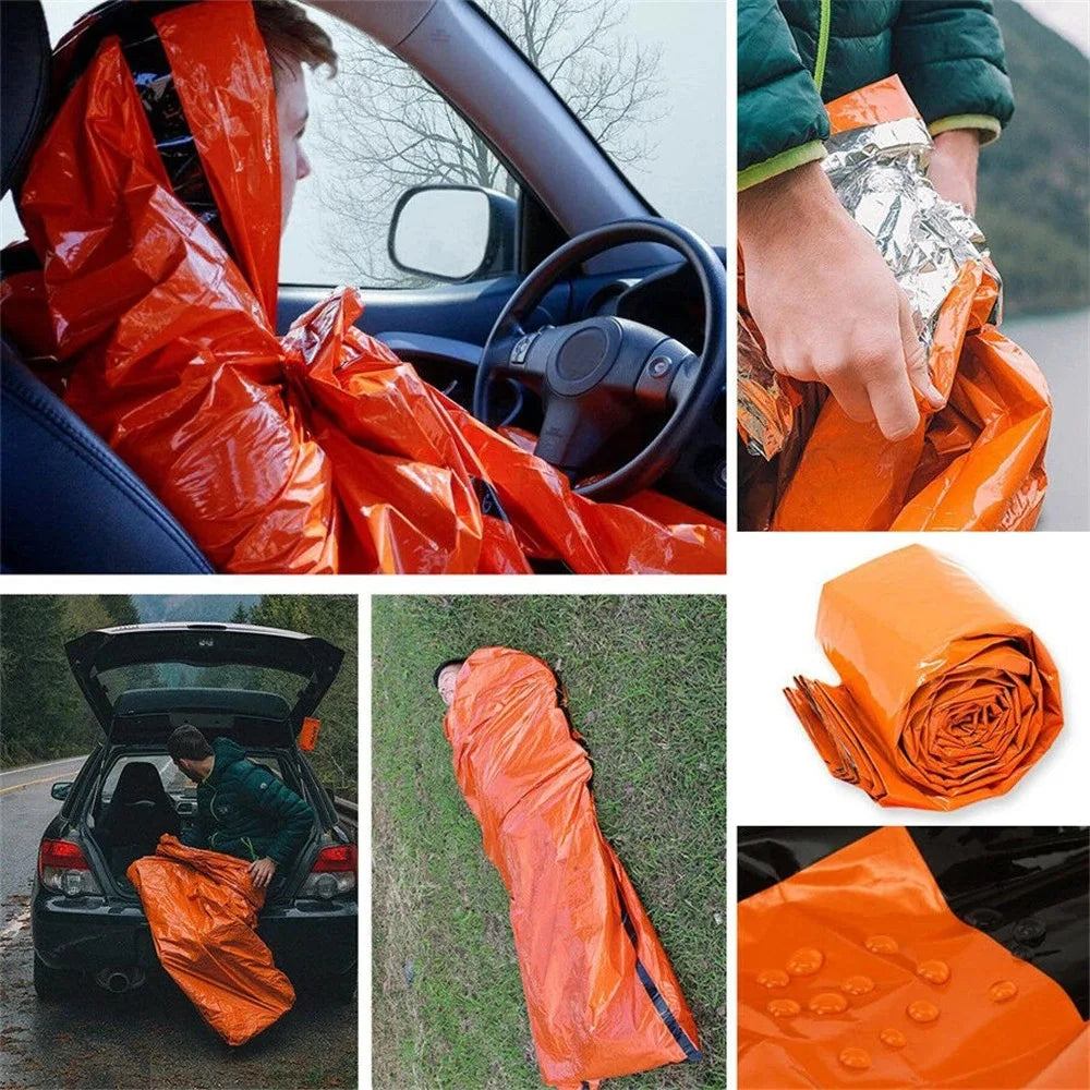 Thermische Not Schlafsack - Wasserfest & Tragbar für Outdoor Survival