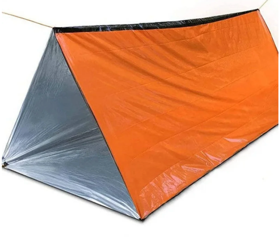 Überlebenszelt - Survival-Kit für 2 Personen – Wetterfest, Leicht und Tragbar
