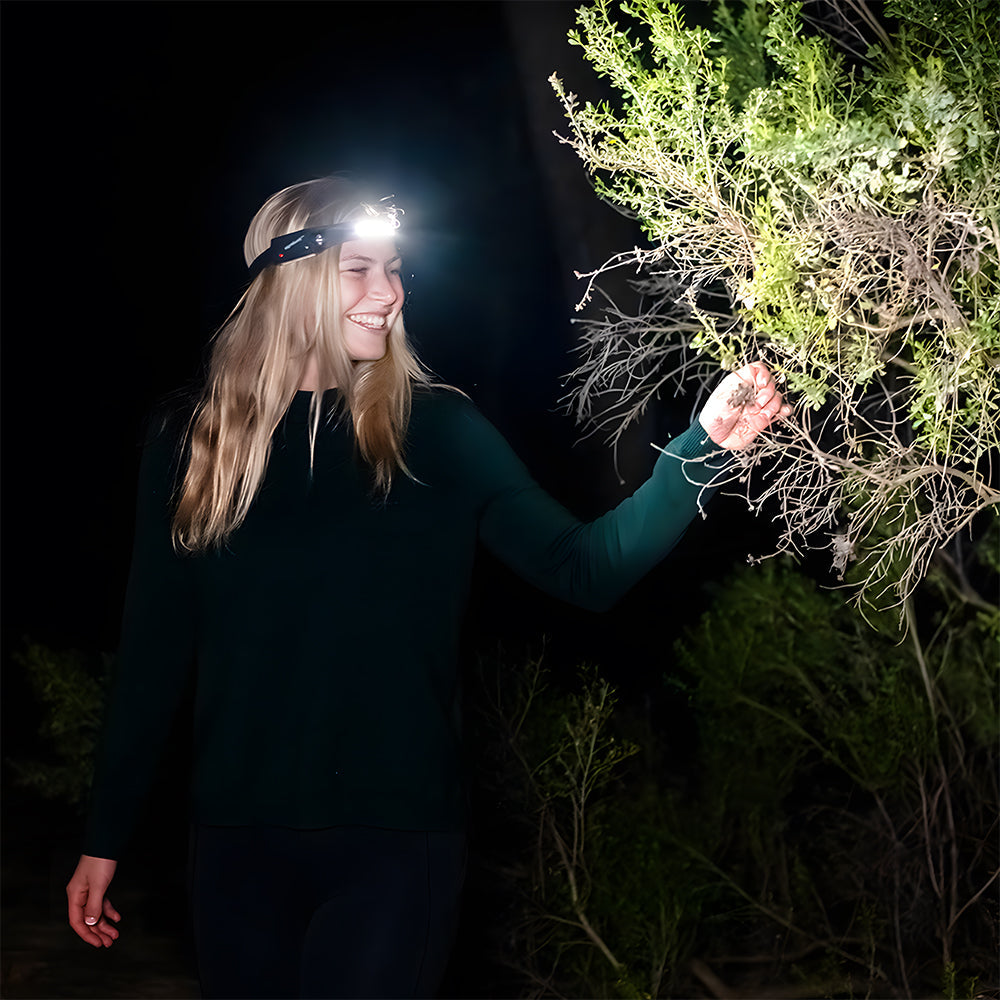 Superhelle LED Stirnlampe | Wiederaufladbar & Wasserdicht