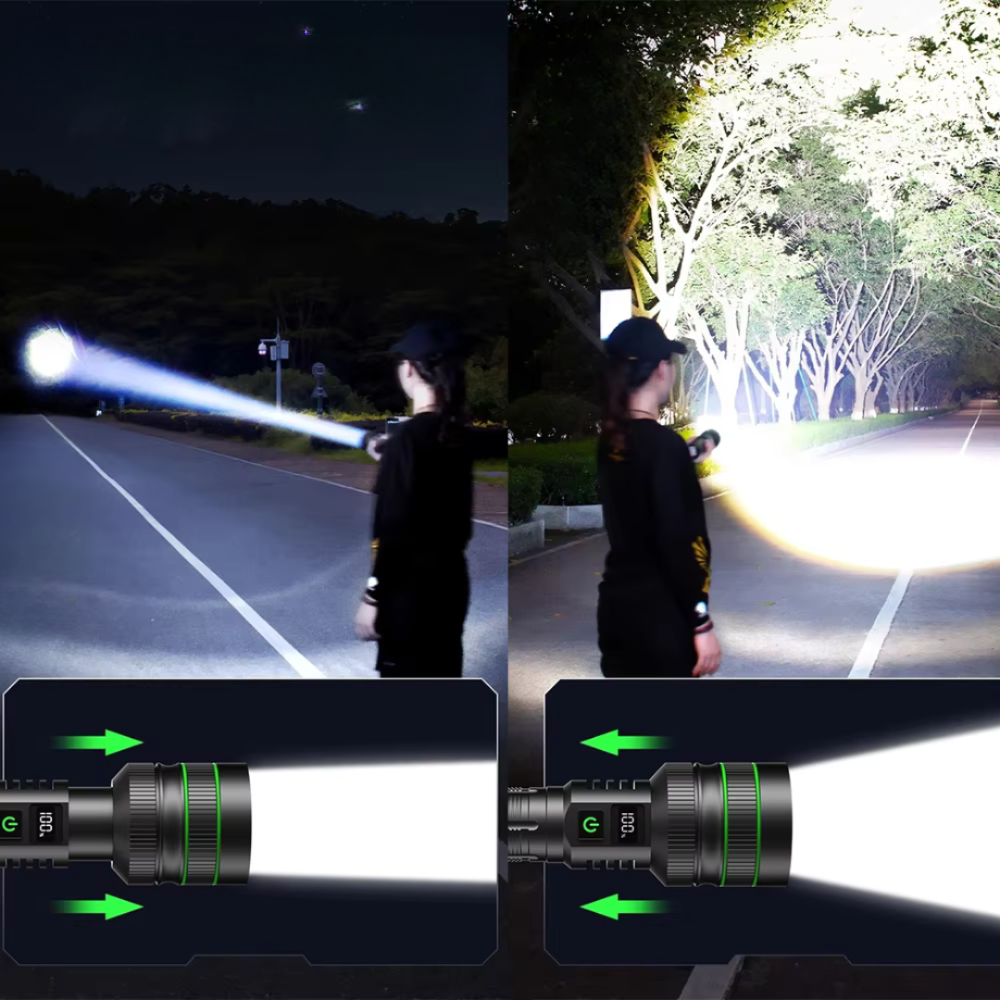 LED Taschenlampe – Leistungsstark, Zoombar & Wasserdicht