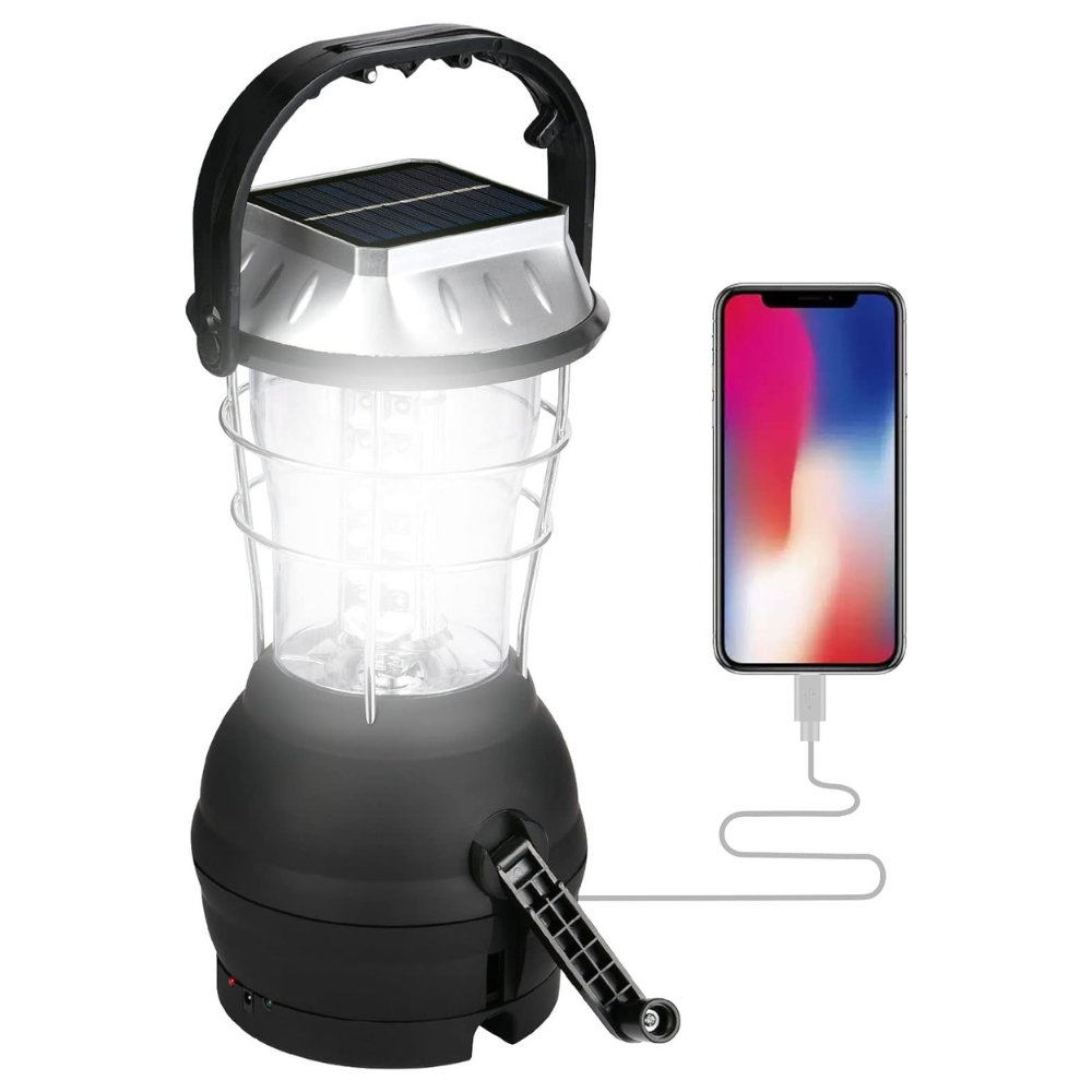 Tragbare Laterne mit Solar – Ideal für Camping & Notfälle