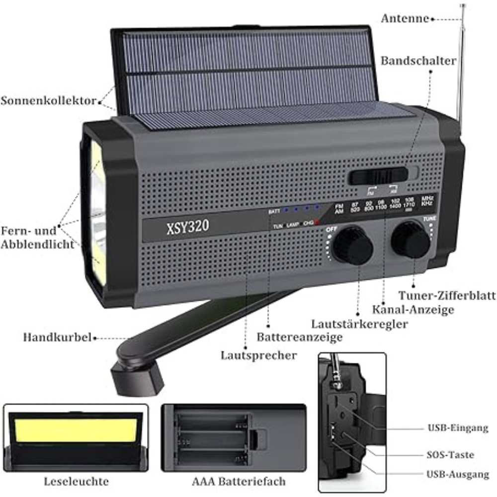 Das beste Notradio mit Dynamo – Immer vorbereitet!