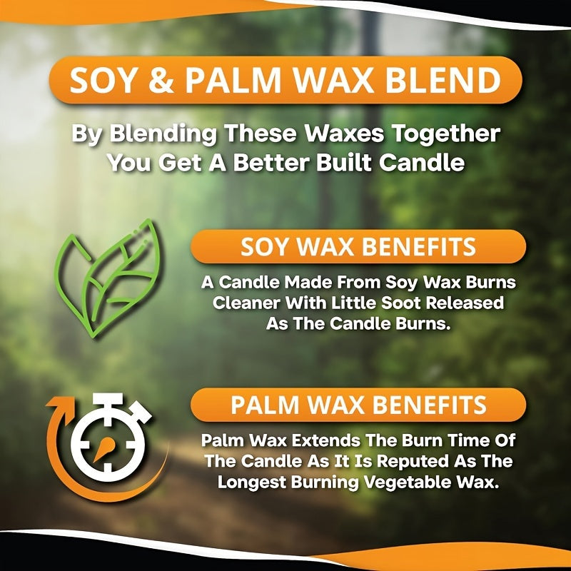 4 Stück Notkerzen - Geruchslose Paraffin & Sojawachs-Kerzen