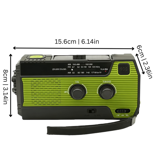 Notfallradio - All-in-One & Solarbetrieben - 4000mAh Akku