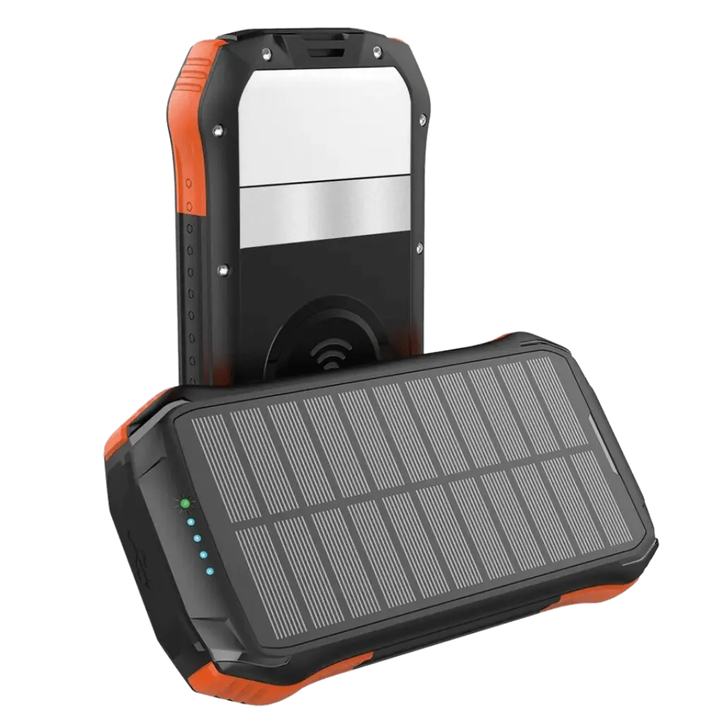 Solar Ladegerät - 26800mAh Akku, Outdoor Wasserdicht, 4 Solarpanels