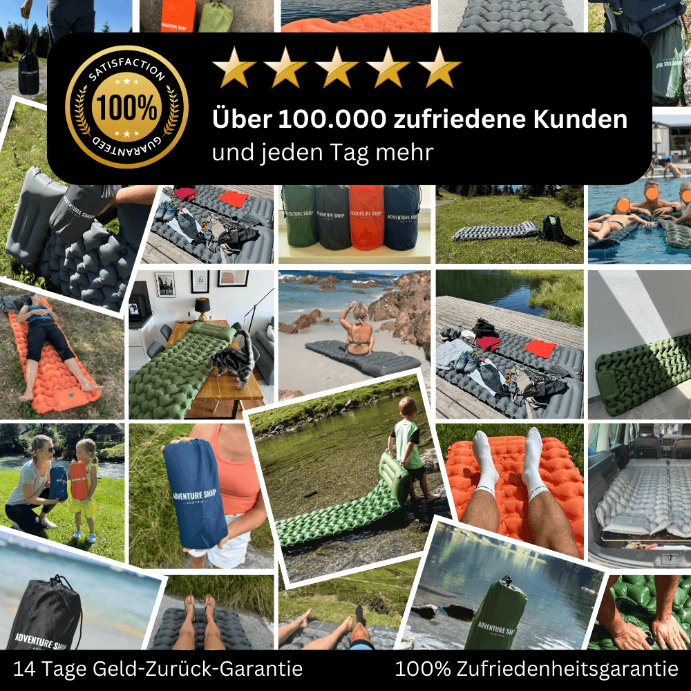 Ultraleichte & kompakte Isomatte – Bequemlichkeit in 30 Sekunden