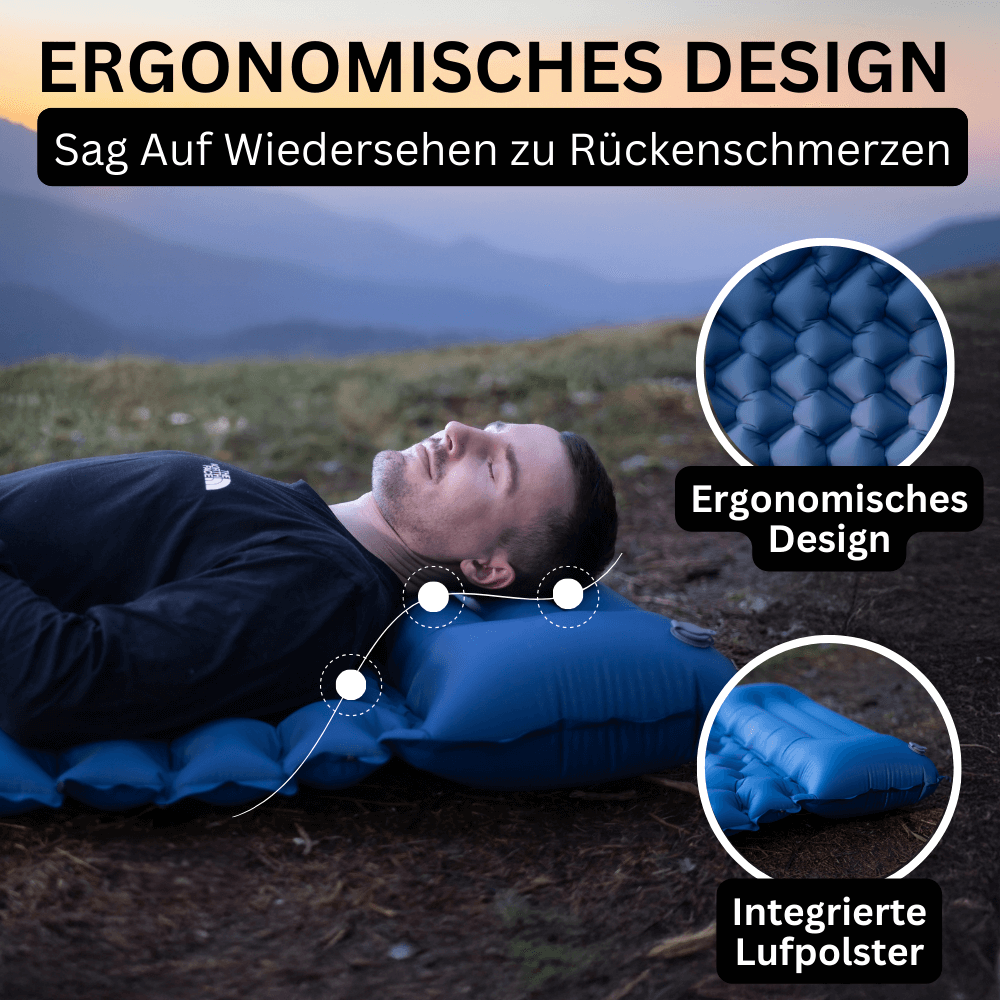 Ultraleichte & kompakte Isomatte – Bequemlichkeit in 30 Sekunden