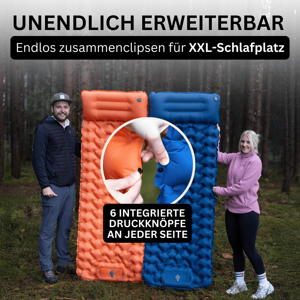Ultraleichte & kompakte Isomatte – Bequemlichkeit in 30 Sekunden