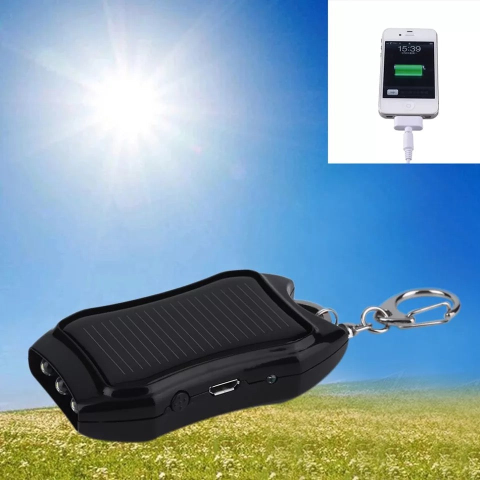 Solar Ladegerät Schlüsselanhänger - Kompakt & Solarbetrieben - 1200mAH
