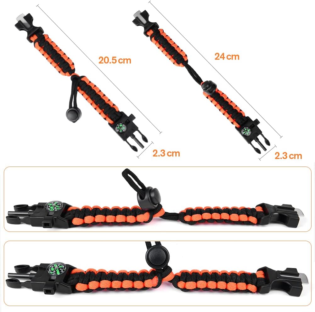 Multifunktionales Armband – 5-in-1 Survival-Werkzeug für Outdoor-Abenteuer