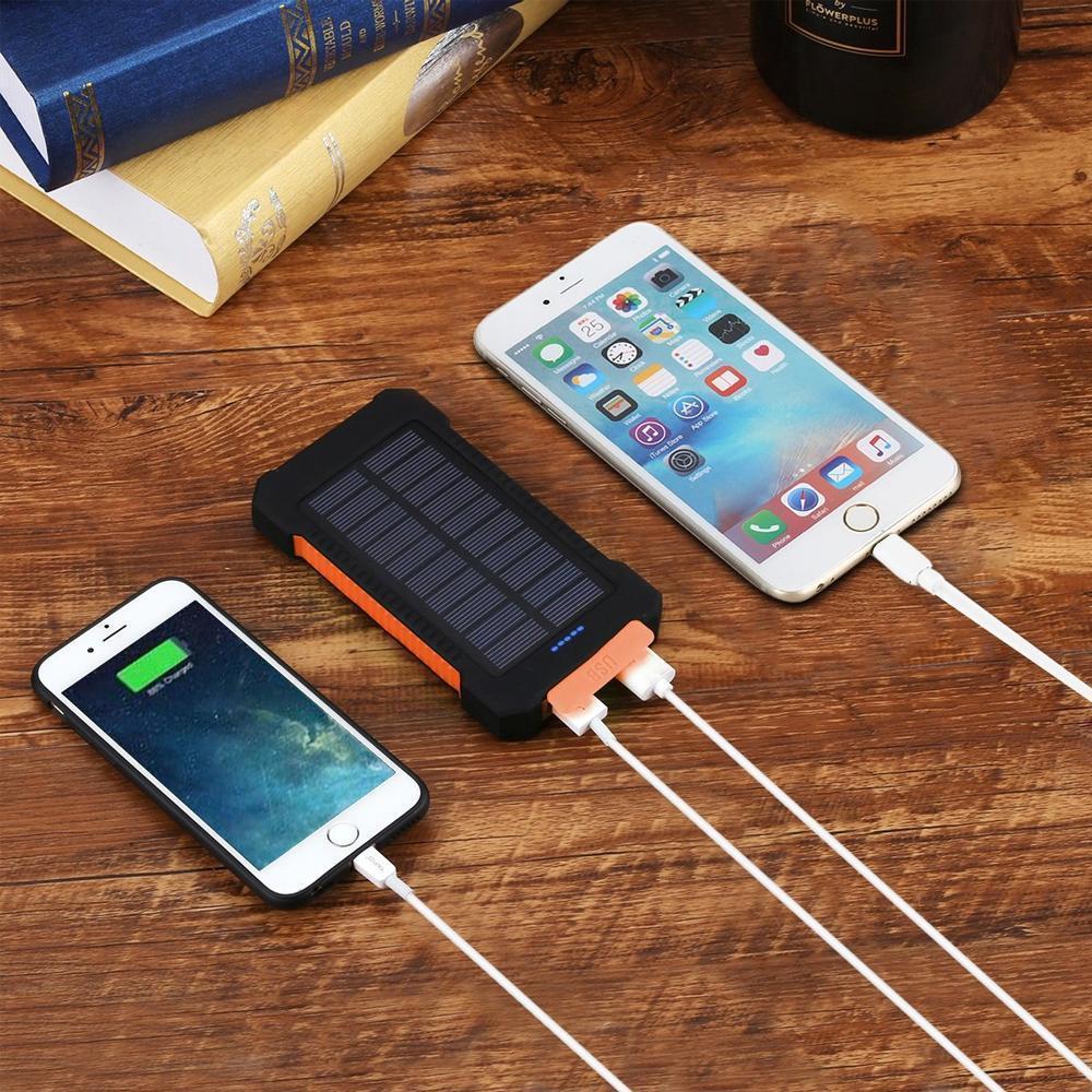 Robuste Solar-Powerbank mit 20.000mAh – Perfekt für Outdoor & Camping