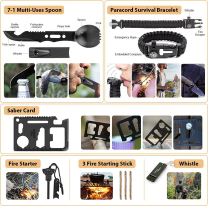 Survival-Kit 250-teilig – Outdoor & Erste-Hilfe-Zubehör