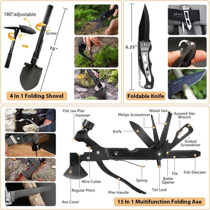 Survival-Kit 250-teilig – Outdoor & Erste-Hilfe-Zubehör