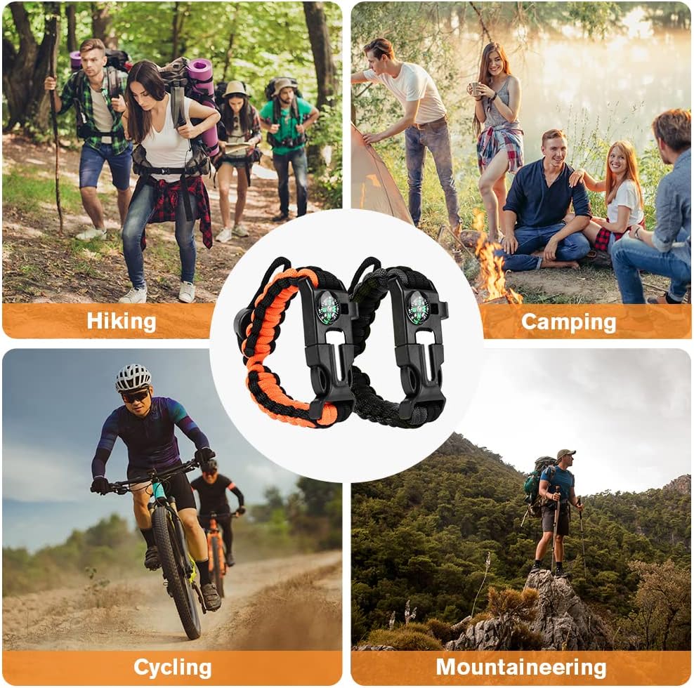 Multifunktionales Armband – 5-in-1 Survival-Werkzeug für Outdoor-Abenteuer