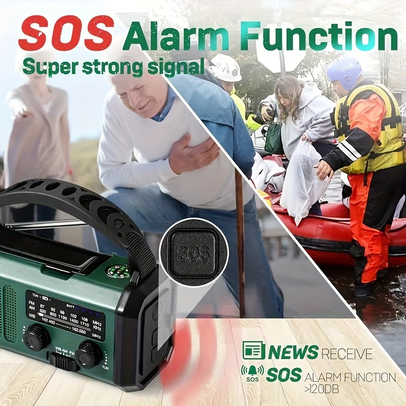 Notfallradio 10000mAh – Solar & USB-C