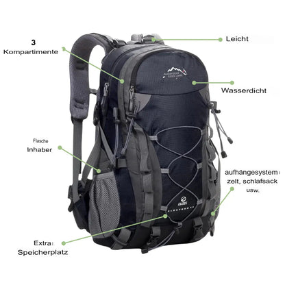 Outdoor-Rucksack Pro – mehrere Fächer & Aufhängesystem