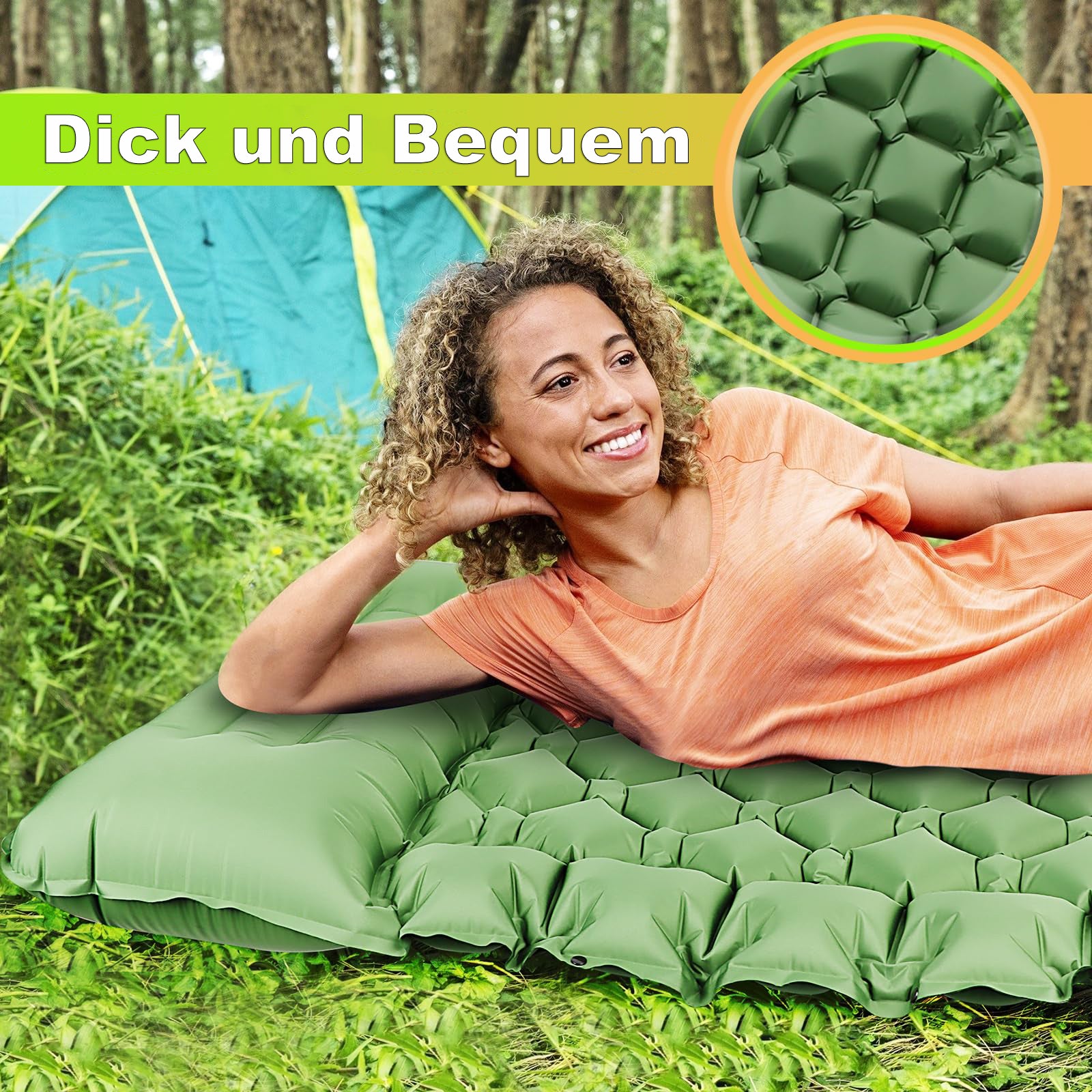 Leichte Luftmatratze für Camping – Selbstaufblasend & Komfortabel