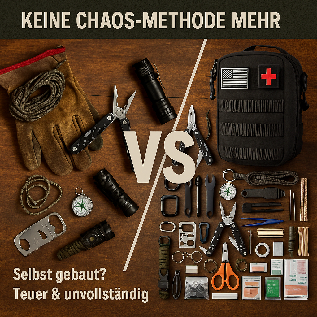 Notfallrucksack mit über 30 Werkzeugen – kompakte Ausrüstung
