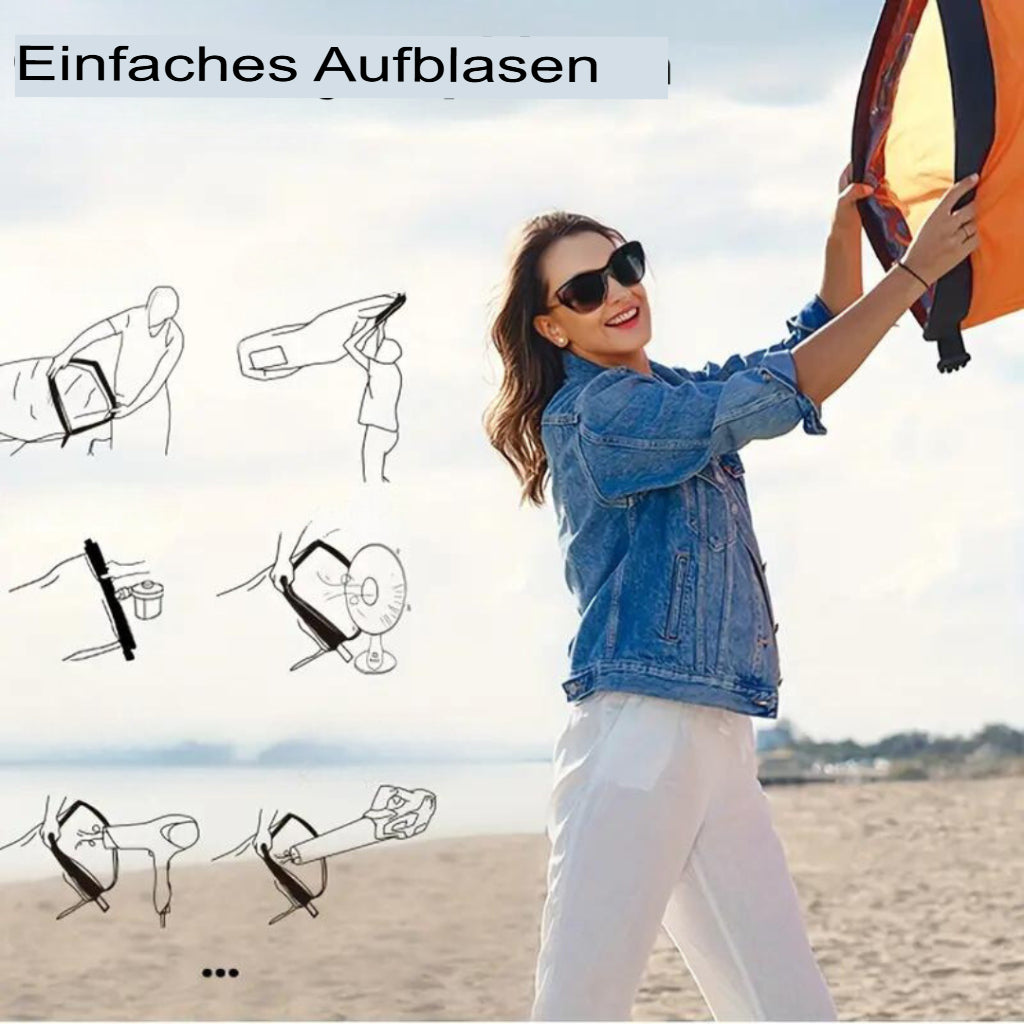Praktisches Luftbett für Komfort bei jedem Abenteuer