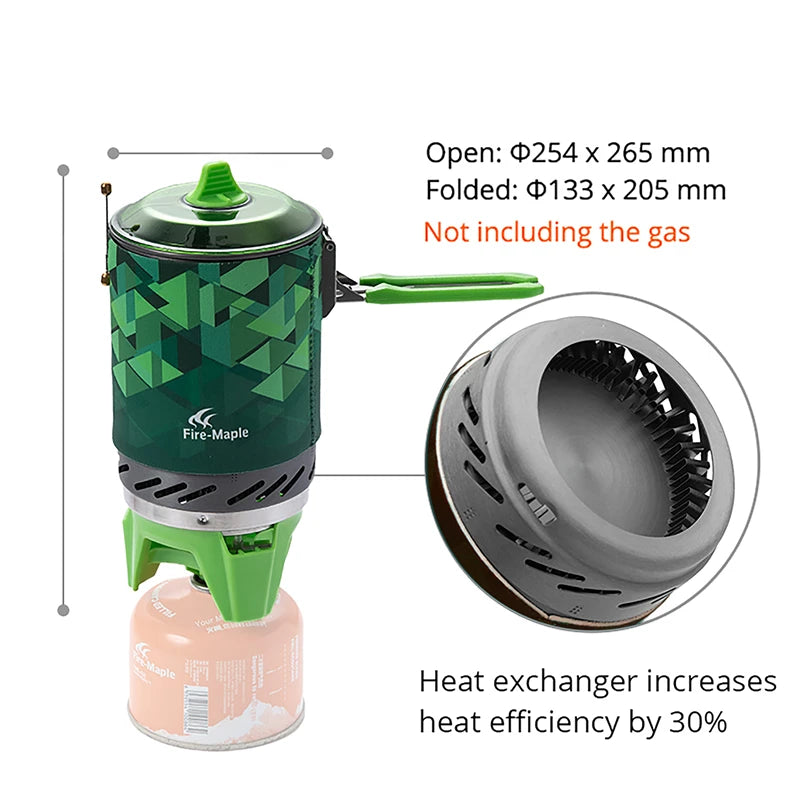 Gas-Campingkocher 2200W – kompakt & tragbar