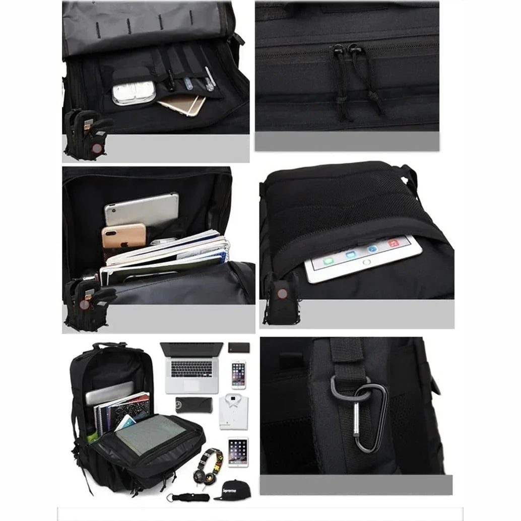 Long Keeper Nylon-Rucksack mit Taschen