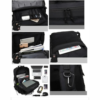 Long Keeper Nylon-Rucksack mit Taschen