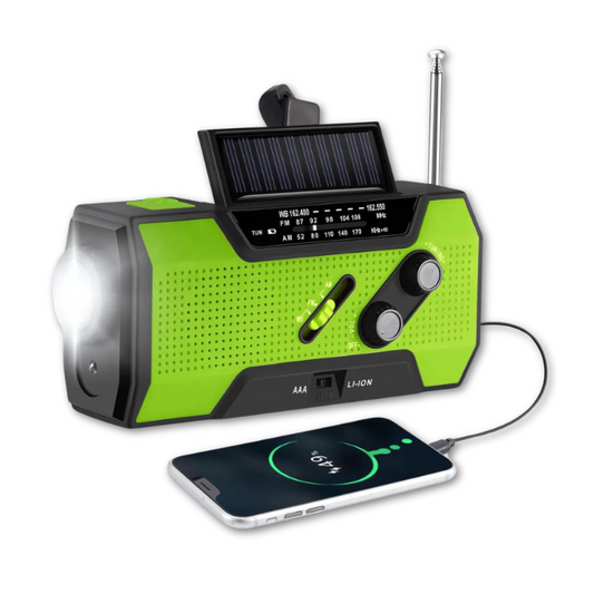 Notfallradio - All-in-One & Solarbetrieben - 4000mAh Akku