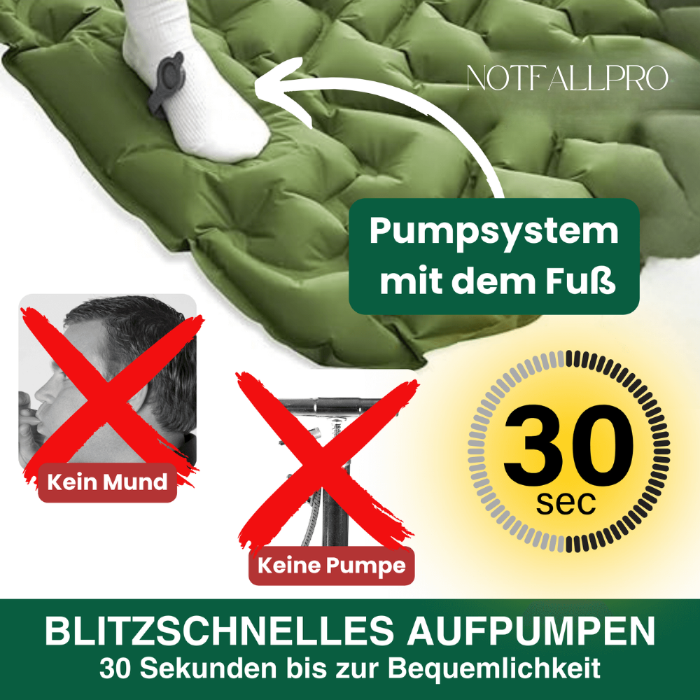 Ultraleichte Isomatte für Camping & Bergsteigen | Komfort & Schutz