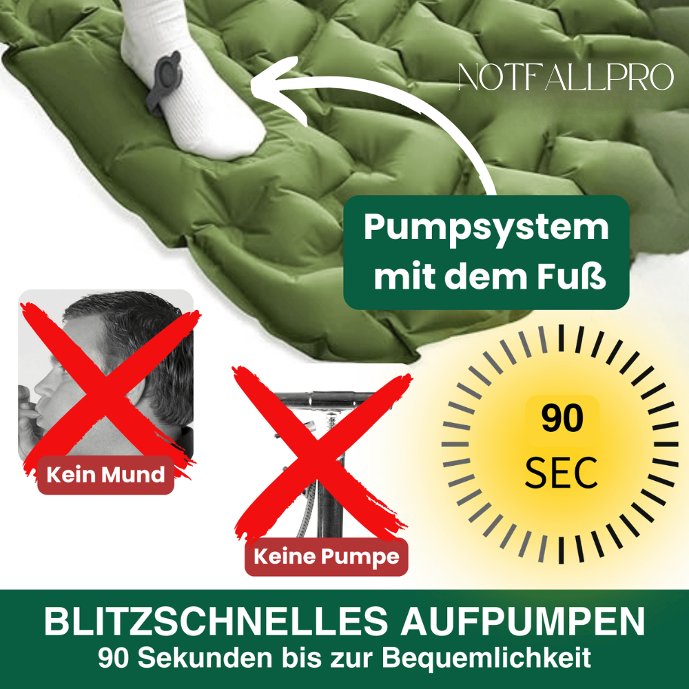 Ultraleichte 2-in-1 Camping-Isomatte
