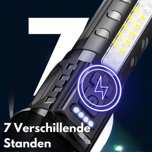 LED-Taschenlampe mit XHP50-Chip – USB-aufladbar