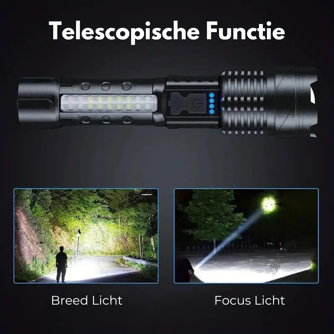 Militär Taschenlampe - 5000 Lumen, Wasserdicht, Stoßfest