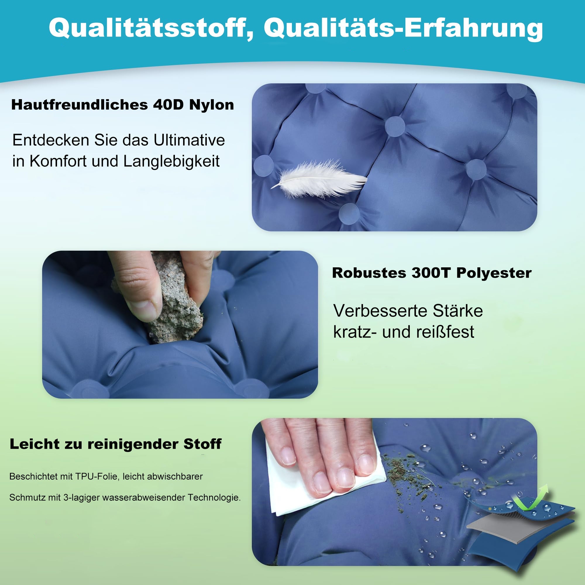 Ultraleichte Isomatte für Outdoor-Abenteuer - Komfort & Vielseitigkeit