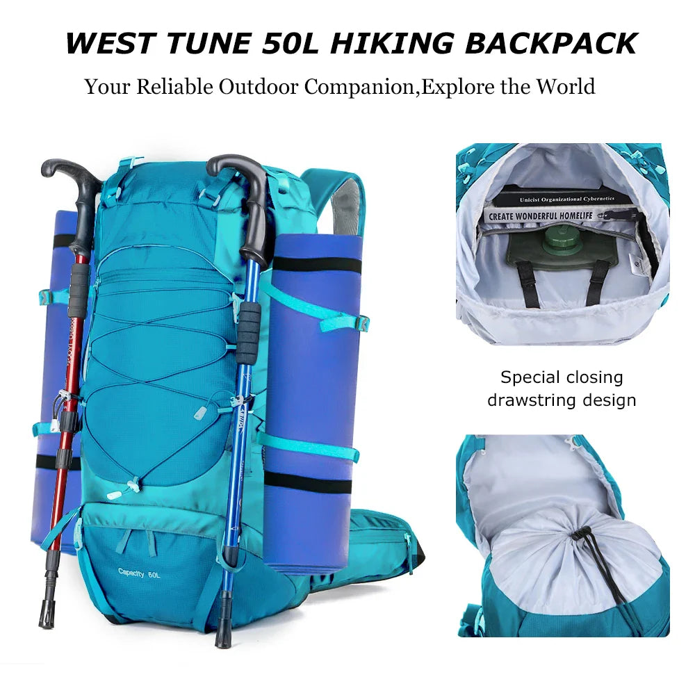 50L Trekking Rucksack - Multifunktional für Outdoor-Aktivitäten