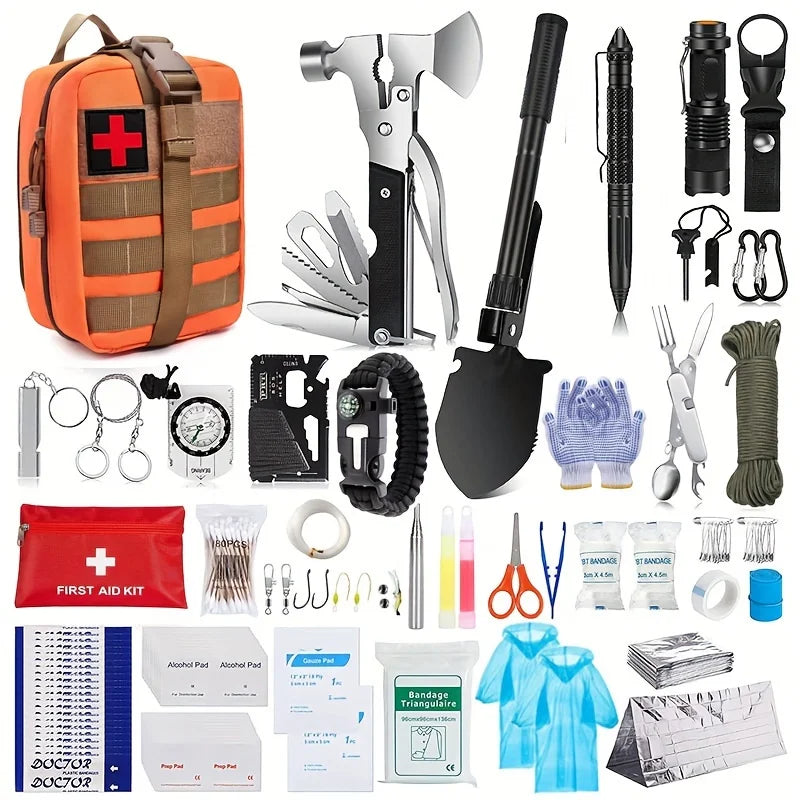 Survival-Kit mit Multifunktionswerkzeugen – Outdoor