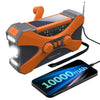 Multifunktionales Notfallradio 10000mAh – Solar, Handkurbel, LED, SOS-Alarm
