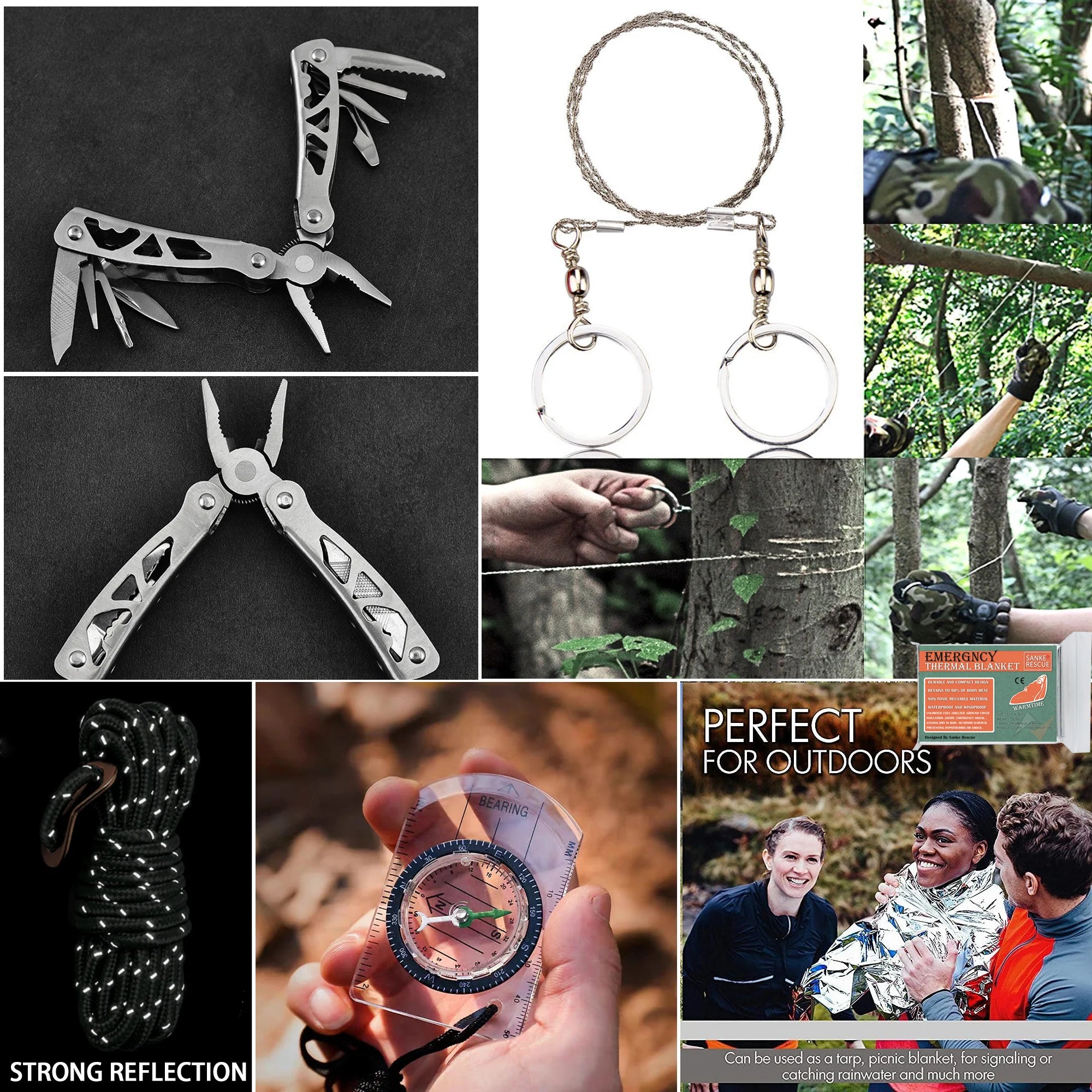 Notfallrucksack mit 24 Survival-Tools & IFAK – Komplettset Outdoor