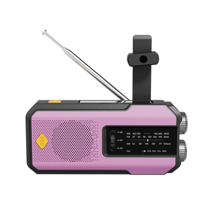 Notfallradio 2000mAh – Handkurbel, Solar, USB & SOS